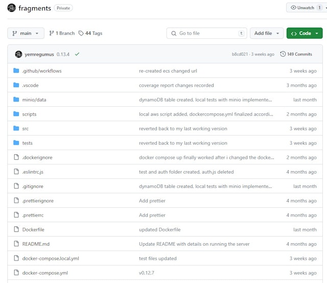 Fragments MicroService UI (Backend)